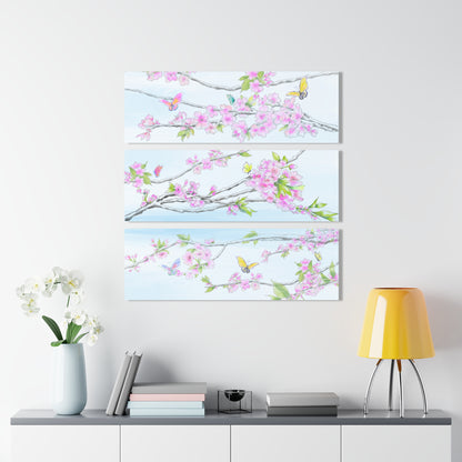 Butterfly Blossom Glide Acrylic Prints (Triptych) Butterflies