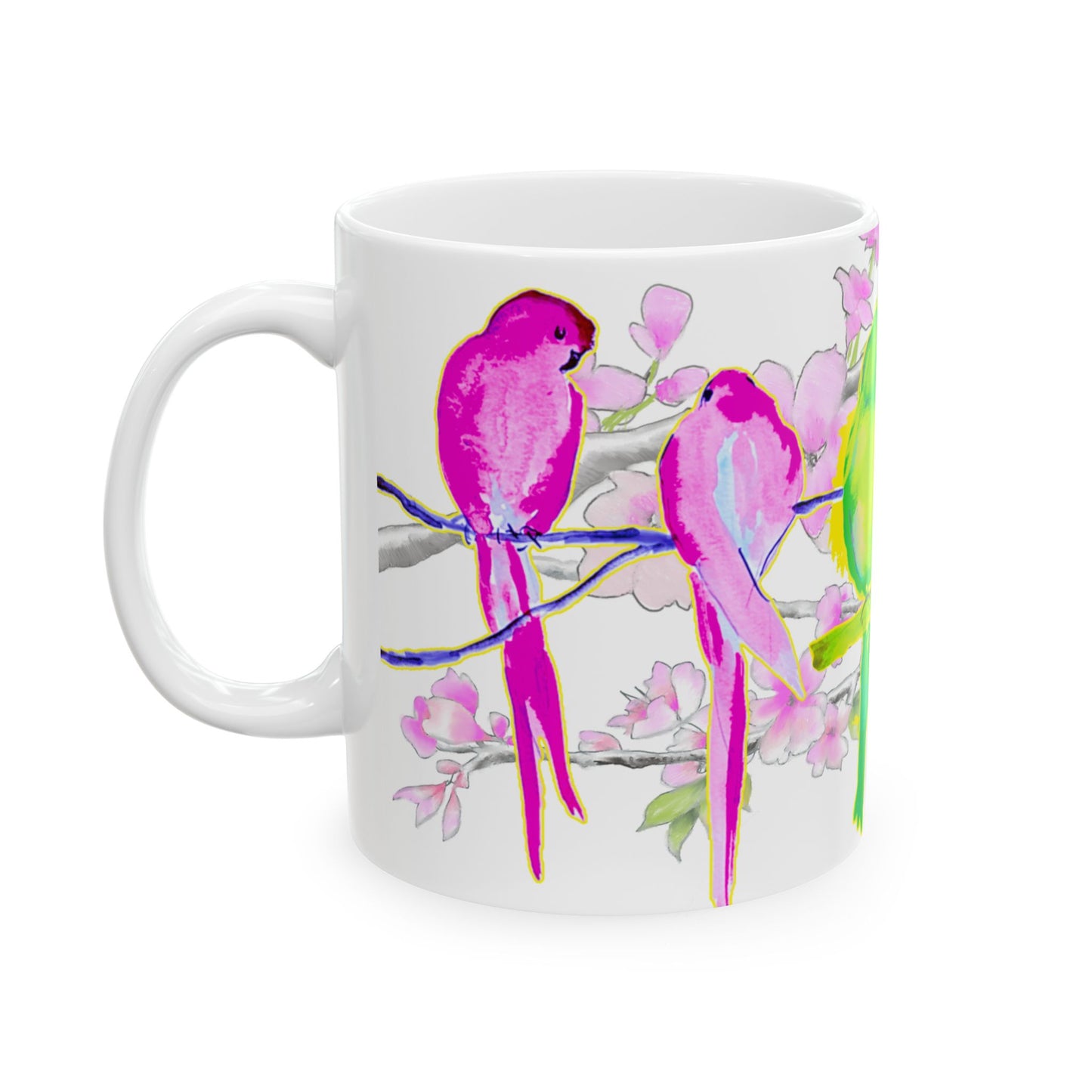 Blossoms & Birds Ceramic Mugs