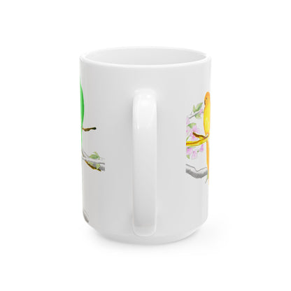 Blossoms & Birds Ceramic Mugs