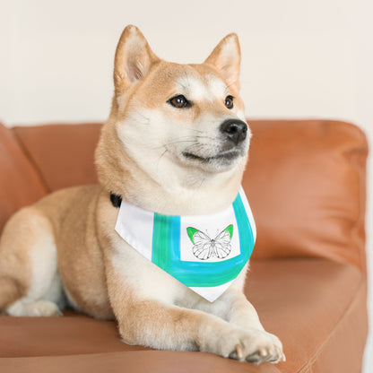 Pet Bandana Collar Colorful Flutter Charm