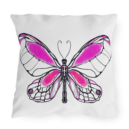 Outdoor Pillows Lulu Butterflies Pink