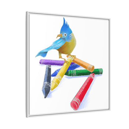 Jolly Birds Matte Canvas Framed