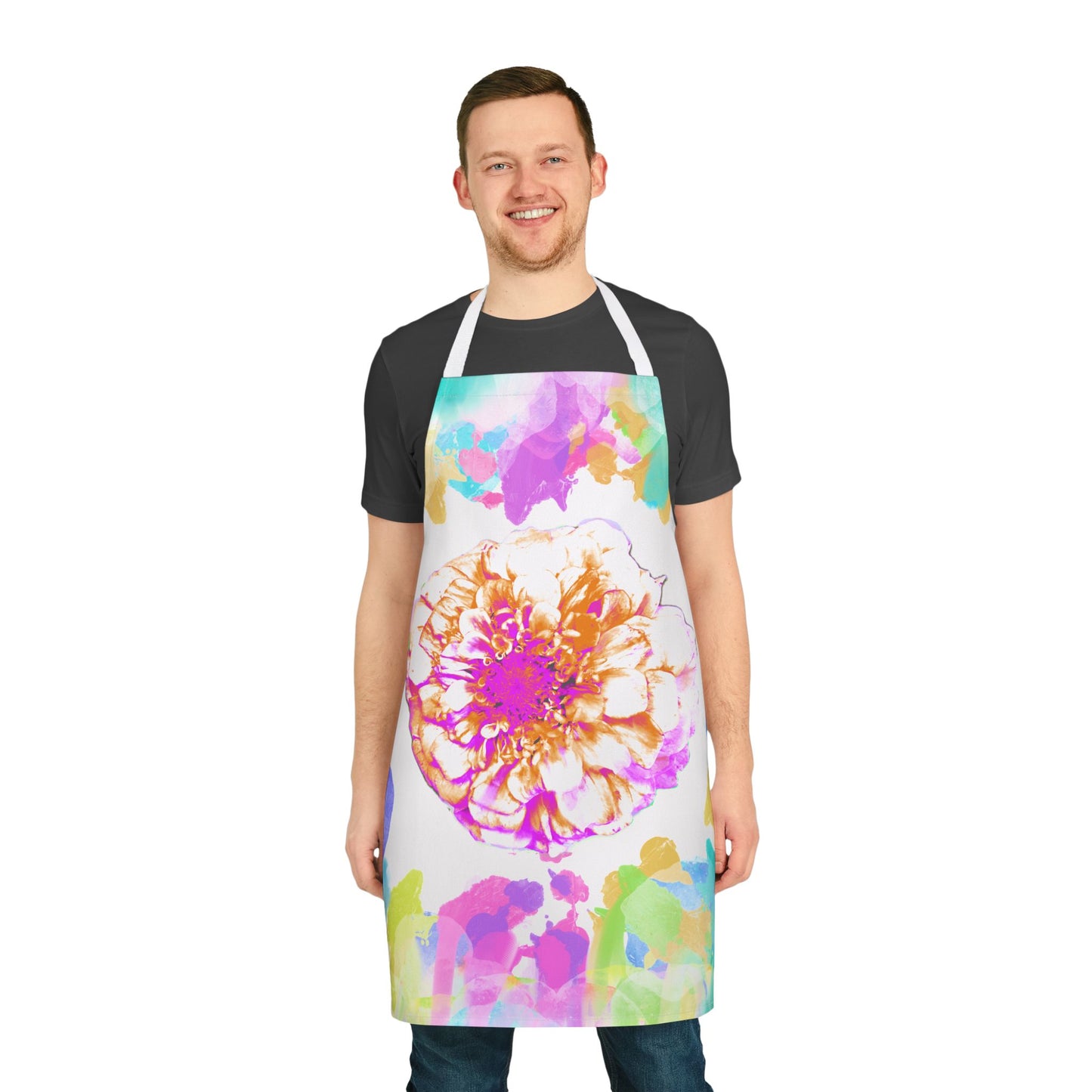 Zinnia Color Splash Apron