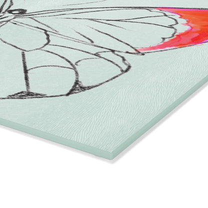 Chroma Glass Cutting Board Red