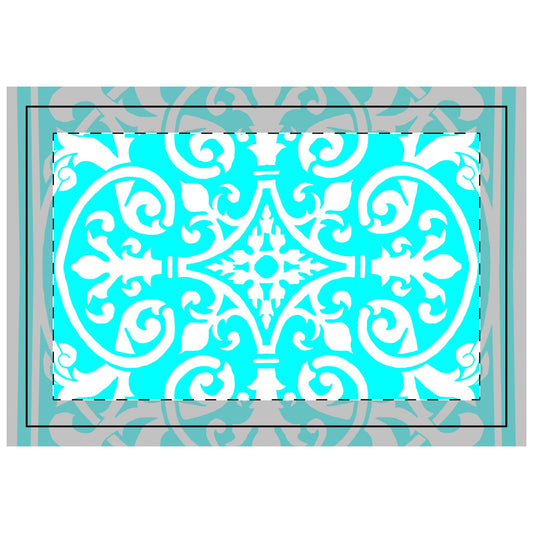Quilted Placemat Hand-Drawn Classic