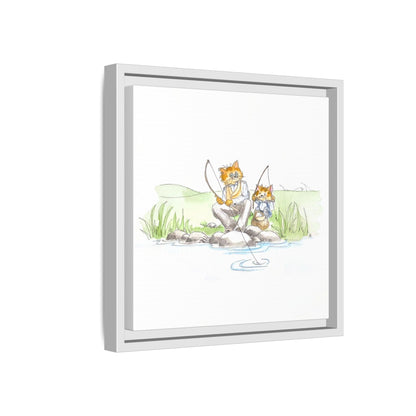 Kitty Fun Matte Canvas Framed