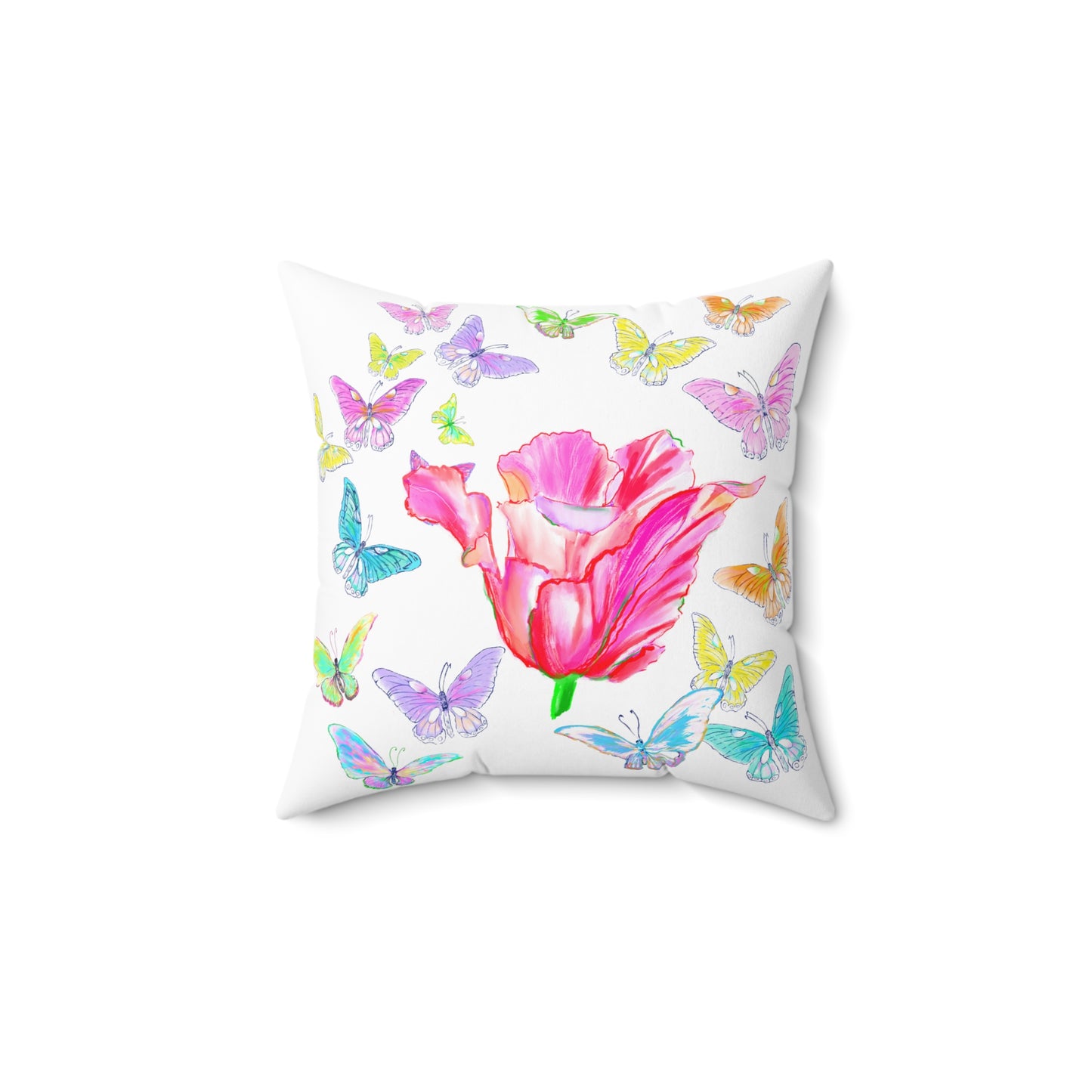 Pillows Dancing Tulips Butterflies