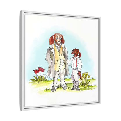 Dogi Fun Matte Canvas Framed