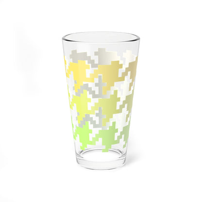Mixing Glass, 16oz Houndstooth Fun