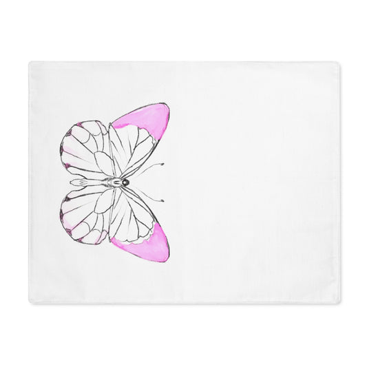 Placemat, 1pc Lucy Butterfly  Light Pink