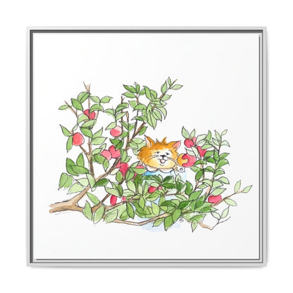 Kitty Fun Matte Canvas Framed