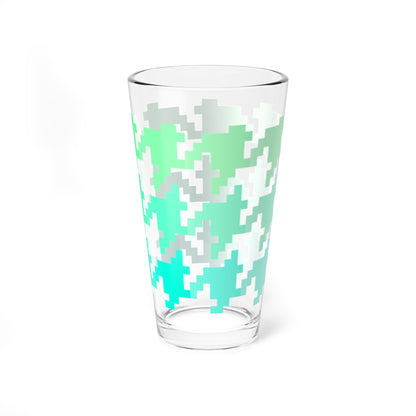 Mixing Glass, 16oz Houndstooth Fun