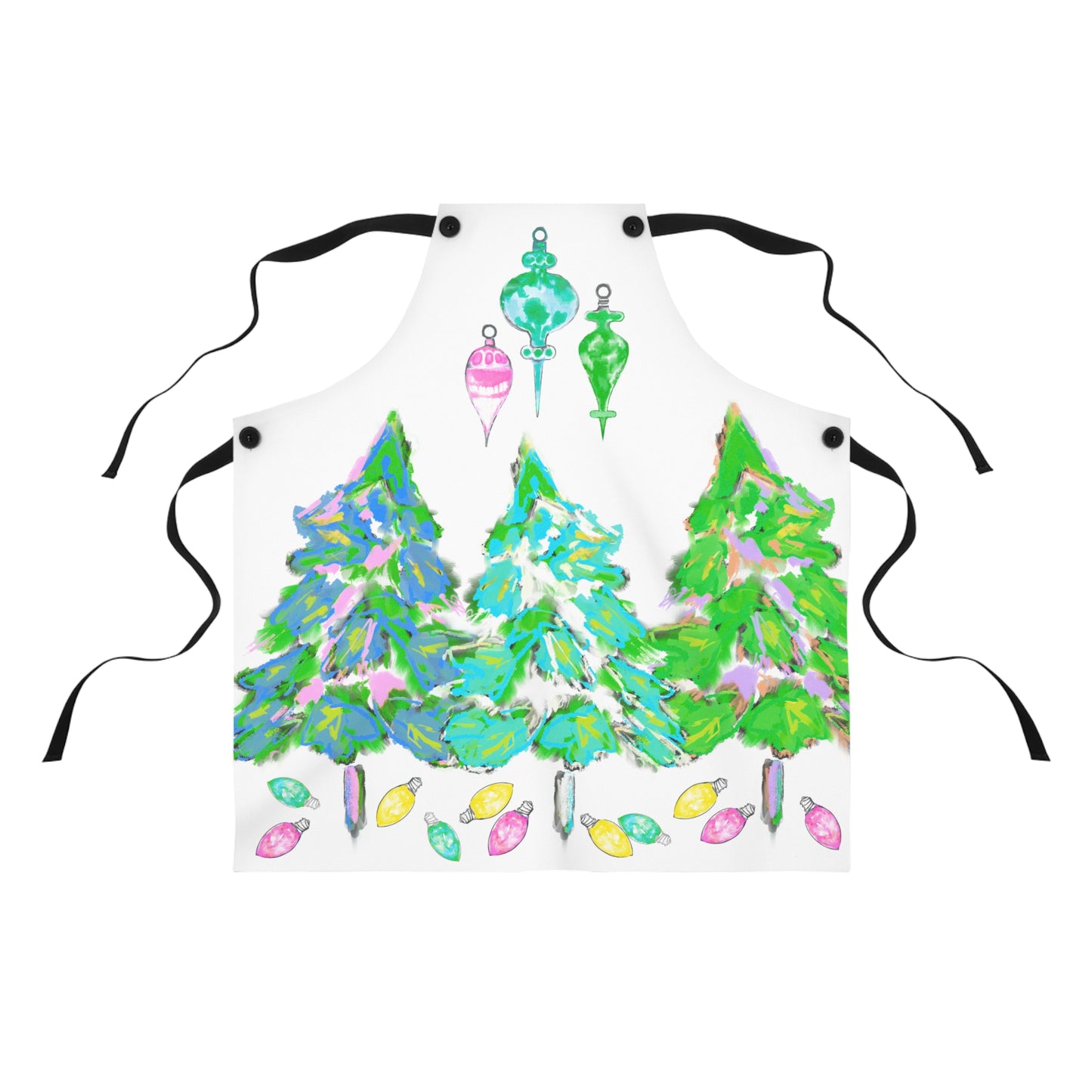 Aprons Watercolor Christmas Tree