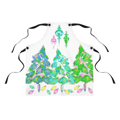 Aprons Watercolor Christmas Tree