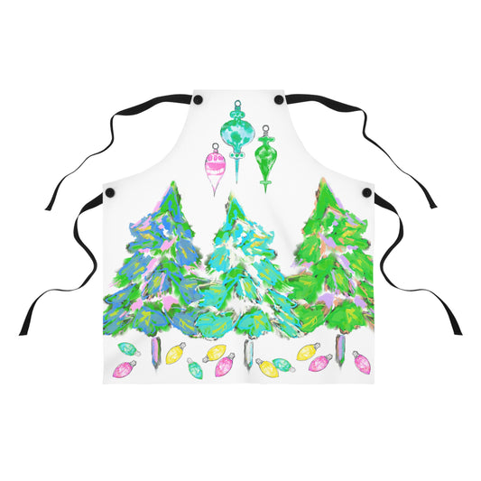 Aprons Watercolor Christmas Tree