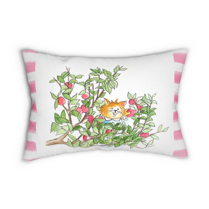 Kitty Fun Polyester Lumbar Pillow "By pride comes..."