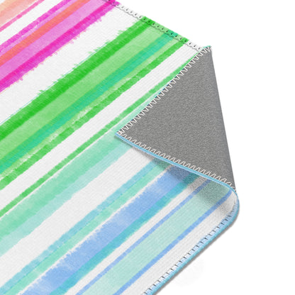 Watercolor Stripes Area Rug