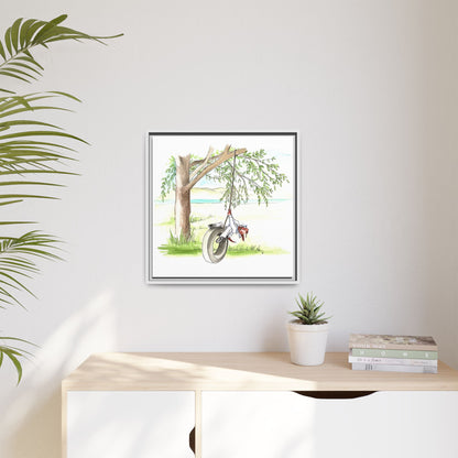 Dogi Fun Matte Canvas Framed
