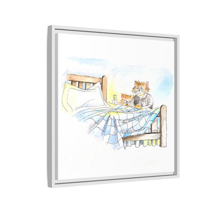 Kitty Fun Matte Canvas Framed
