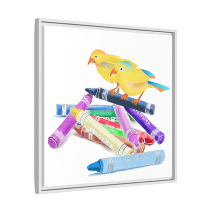 Jolly Birds Matte Canvas Framed