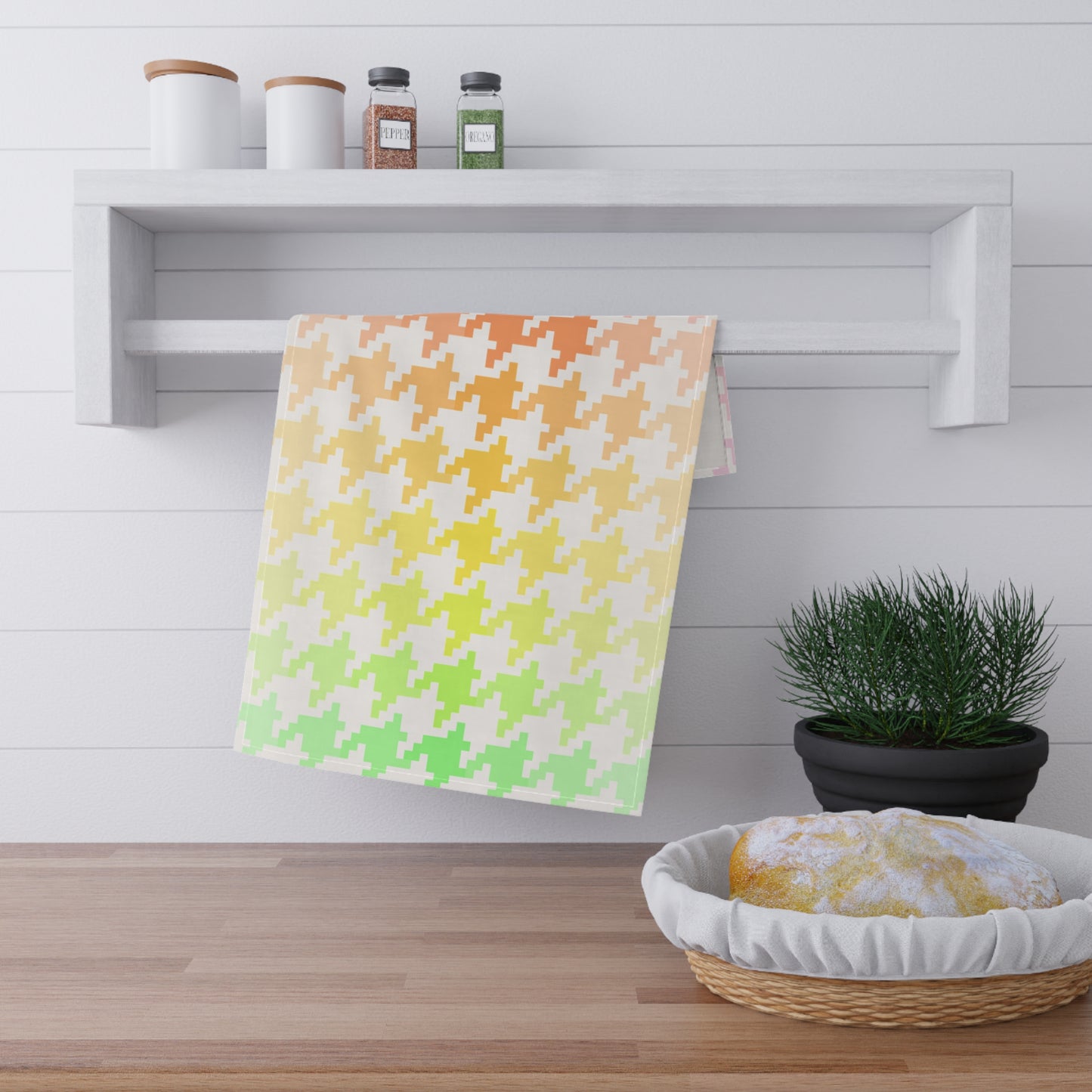 Houndstooth  Fun Tea Towels (cotton, poly)
