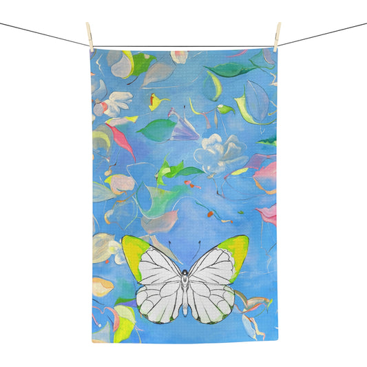 Dish Towels Microfiber Watercolor Butterfly Botanical