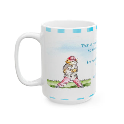Kitty Fun Mug “For a man to be clever…”