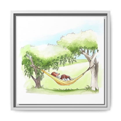 Dogi Fun Matte Canvas Framed