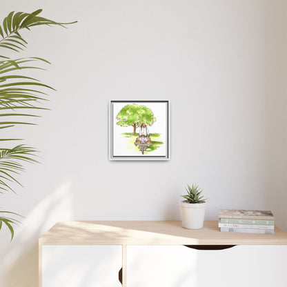 Dogi Fun Matte Canvas Framed