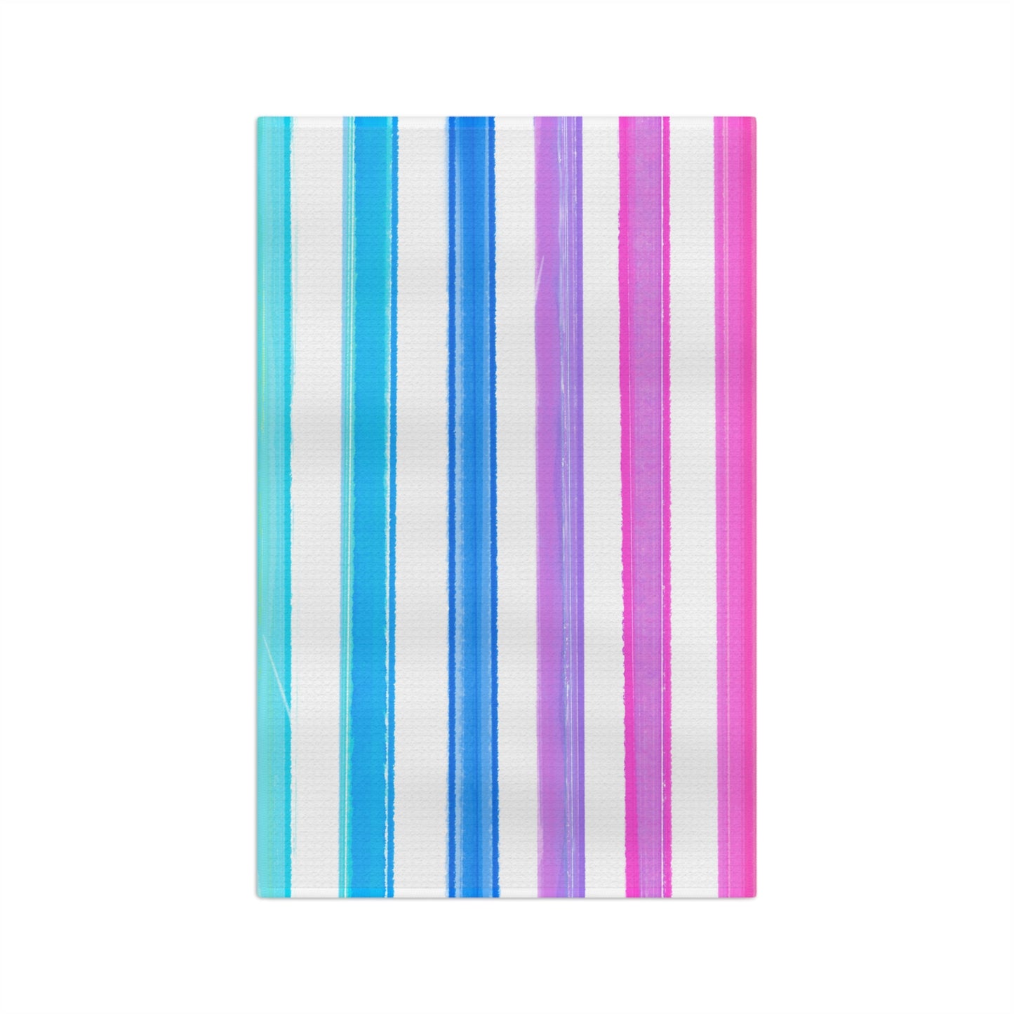 Watercolor Stripes Tea Towel