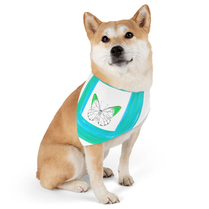 Pet Bandana Collar Colorful Flutter Charm