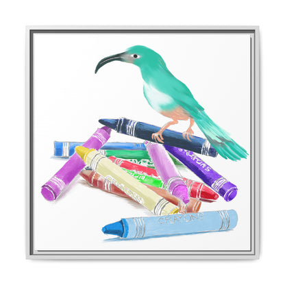 Jolly Birds Matte Canvas Framed