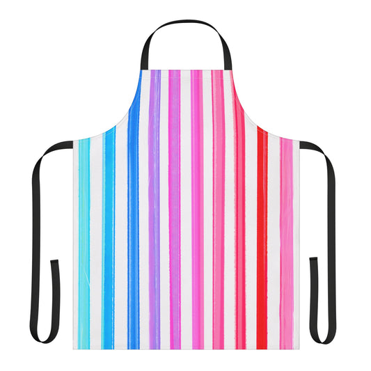 Aprons Watercolor Rainbow Stripes