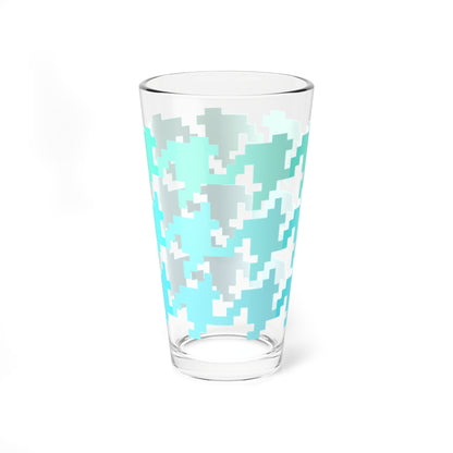 Mixing Glass, 16oz Houndstooth Fun