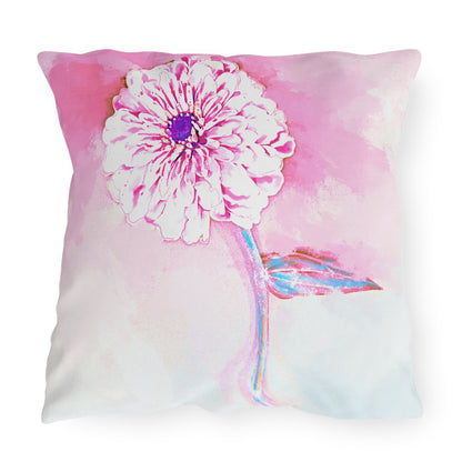 Outdoor Pillows Abstract Zinnia Color Story