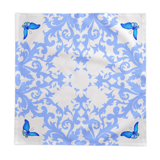 Tablecloths Square Hand-Drawn Classic with Butterflies