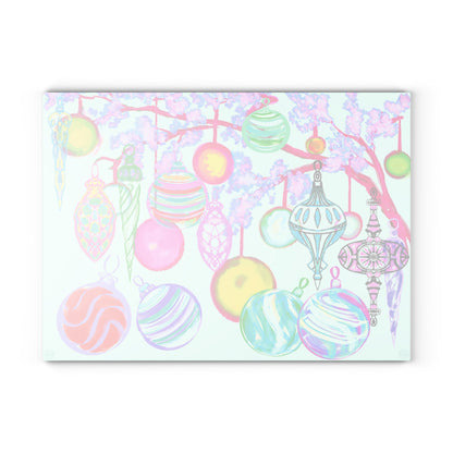 Glass Cutting Board Watercolor Landscape