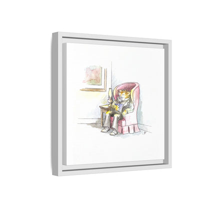 Kitty Fun Matte Canvas Framed