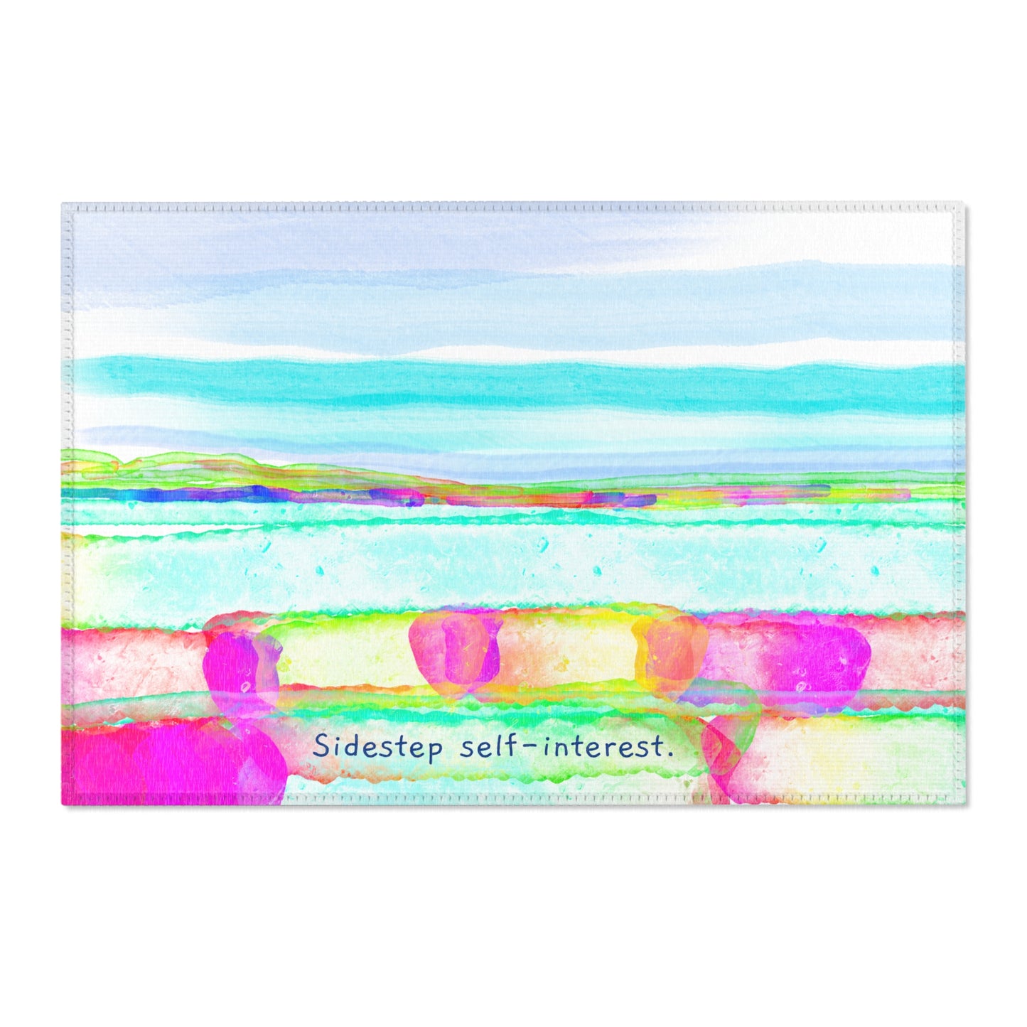 Fun Stripes Indoor/ Outdoor Rug,  Sidestep Self-Interest