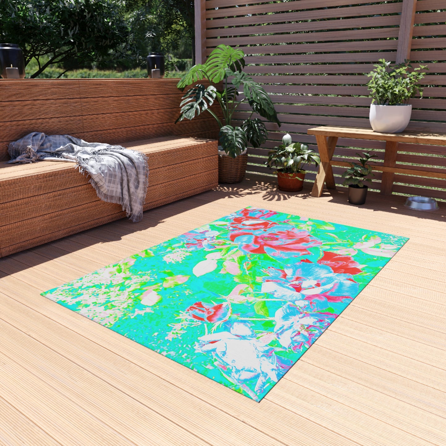 Indoor/Outdoor Rug Abstract Garden Joy