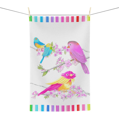 Jolly Birds Microfiber Tea Towel
