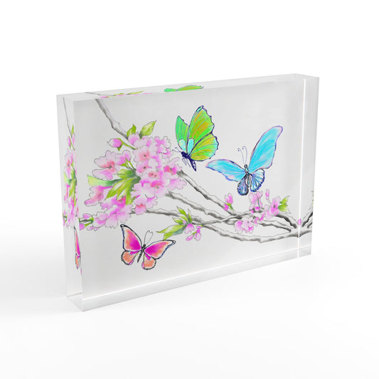 Blossom Whirl Acrylic Art Block