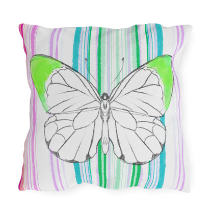 Pillows Outdoor Watercolor Butterfly Whimsy