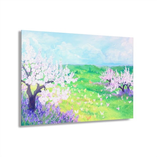 Acrylic Wall Art Butterfly Meadow