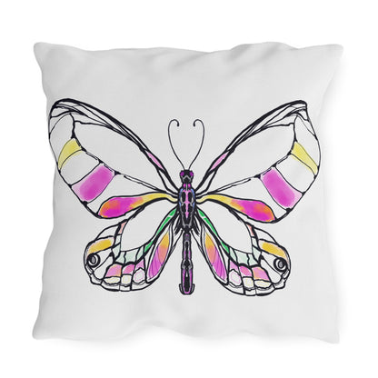 Outdoor Pillows Lulu Butterflies Pink