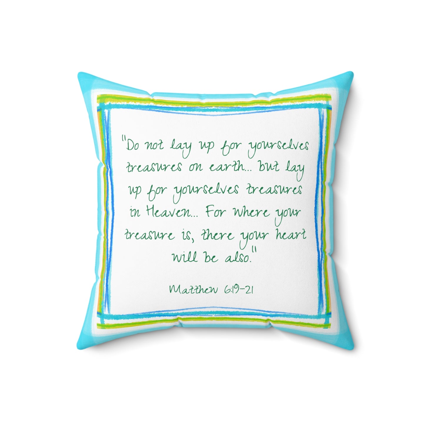 Kitty Fun Polyester Square Pillow "Do not lay up..."