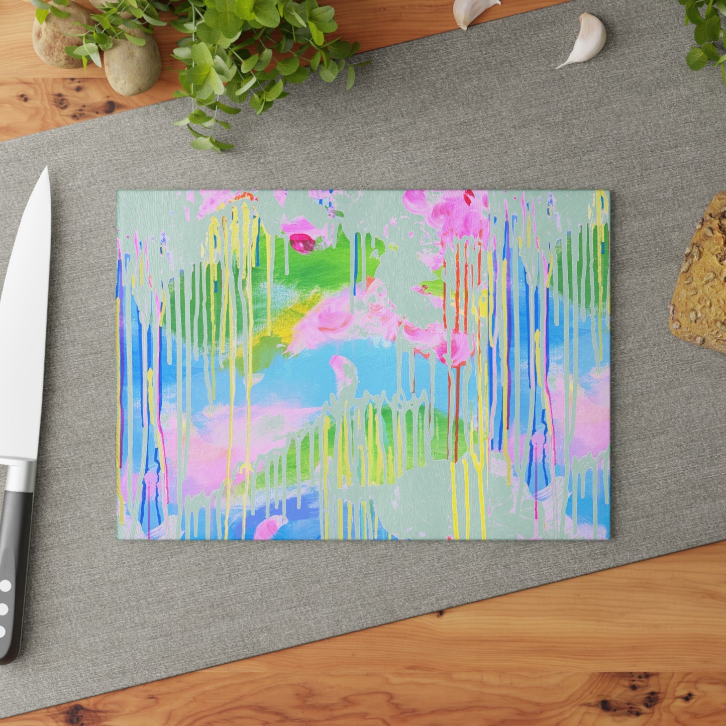 Glass Cutting Board Abstract