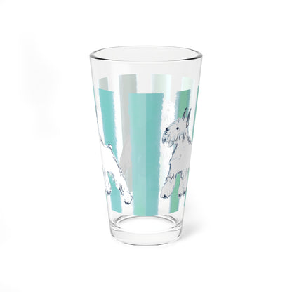 Dogi Fun Pint Glass, 16oz Schnauzer