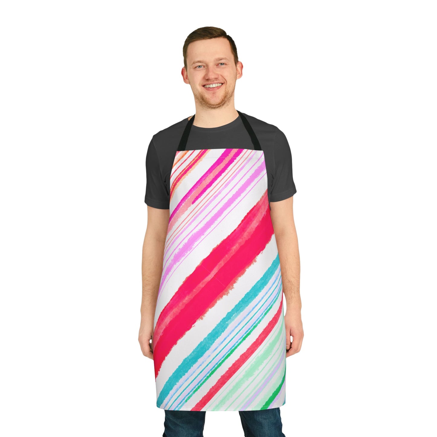 Aprons Watercolor Diagonal Stripes