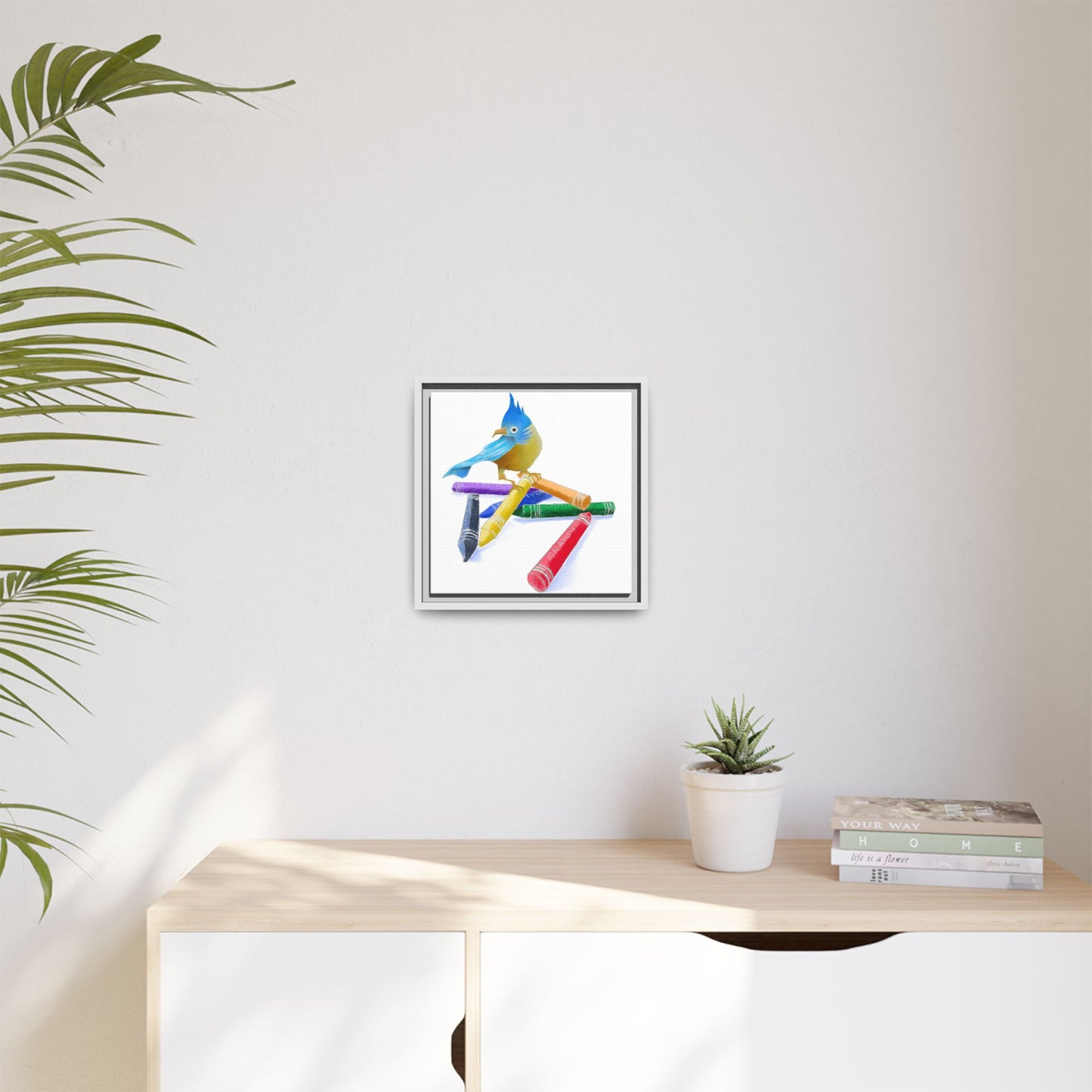 Jolly Birds Matte Canvas Framed